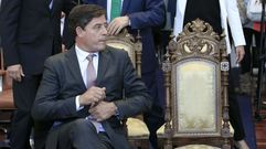 Besteiro, en el acto del mi�rcoles para elegir al presidente de la Diputaci�n de Lugo. 
