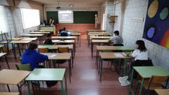 Vuelta a las aulas en el instituto Rafael Dieste de A Coru�a