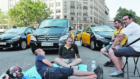 En Barcelona volvieron a atascar el centro