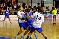 El Teucro en un partido contra el Palma del R�o antes de que los cordobeses ascendiesen a Asobal.