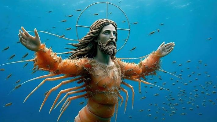 Una de las im�genes hechas con IA que representan a Jes�s de Nazaret de forma surrealista y que inundaron Facebook en el a�o 2024. Fueron la avanzadilla del �slop�