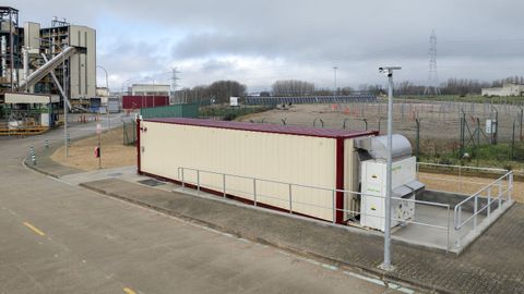 Sistema de almacenamiento energtico de Norvento Enerxa en el Centro de Desarrollo de Tecnologas de CIUDEN, en Cubillos del Sil (Len)