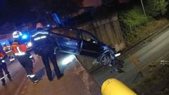 En la imagen, estado en el que qued� el veh�culo tras el siniestro. 