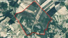 Delimitaci�n inicial del futuro pol�gono agroforestal de O Savi�ao, seg�n un documento difundido por la Conseller�a de Medio Rural