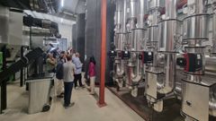 Inauguraci�n de la red de calor con calderas de biomasa en el campus de Lugo