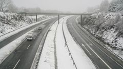 Imagen de este martes en la A-52 a la altura de A Mezquita.
