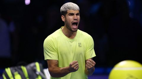 Carlos Alcaraz, tras vencer a Auger-Aliassime en Turn.