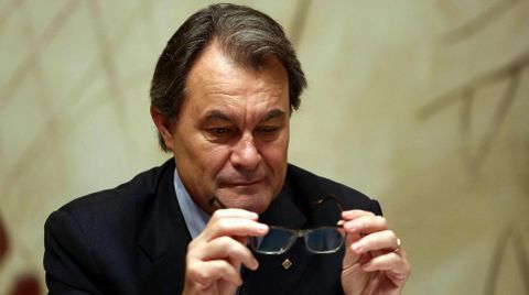 Artur Mas, ayer durante un acto en Barcelona