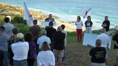 Gonz�lez presentouse ante os militantes en Baro�a.