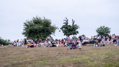 Eclipse total en Asturias desde el Parque de los Pericones, en Gij�n