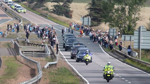 El cortejo fnebre, camino de Edimburgo