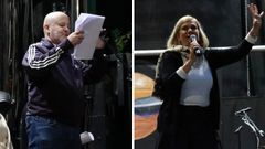 Luis Su�rez y Adelaida Pittaluga fueron los encargados del preg�n de las fiestas de O Ventorrillo