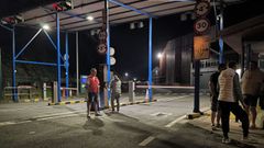 Protesta en la puerta de Navantia Fene