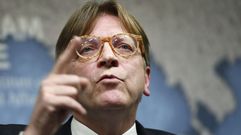 El l�der de los liberales en la Euroc�mara, Guy Verhofstadt