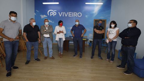 Representantes del PP, en la presentaci�n de la iniciativa parlamentaria