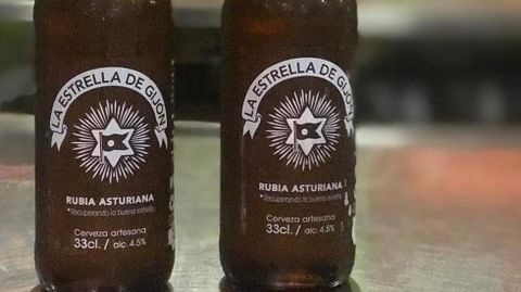 Cerveza asturiana Estrella de Gij�n