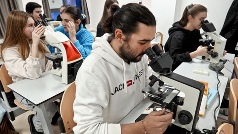 Imagen de archivo de alumnos del ciclo de Anatomía Patolóxica e Citodiagnóstico, en este caso de la escuela de Povisa, en Vigo