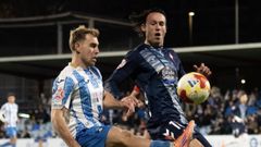 Joel L�pez, durante el duelo disputado entre Celta Fortuna y Talavera este s�bado.