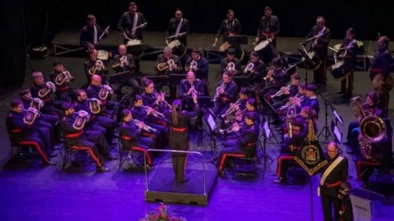 En imagen de archivo, concierto de la Banda Naval de Viveiro
