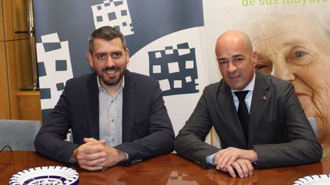 El consejero delegado de SERGE, �scar Neira, y el secretario general de la CEL, Jaime L�pez