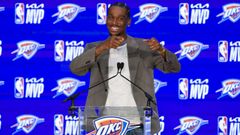 Shai Gilgeus Alexander tras ser anunciado como el MVP de la temporada