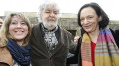 Eva Solla, Xos� Manuel Beiras y Carolina Bescansa durante la asamblea general de En Marea el pasado d�a 15.