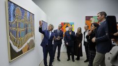 Ra�l Velloso, este jueves en la inauguraci�n de su exposici�n en A Coru�a