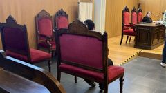 La acusada, durante el juicio en Ourense