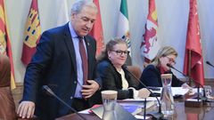 Tom�, a la izquierda, se mostr� cr�tico con la actitud del PP ante el covid-19