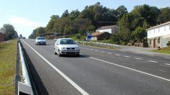 El accidente se produjo en el tramo de la N-540 que discurre a la altura de la localidad de Soil�n