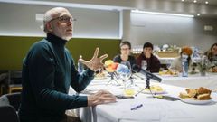 Cabezas protagoniz este mircoles su primer desayuno informativo como candidato.