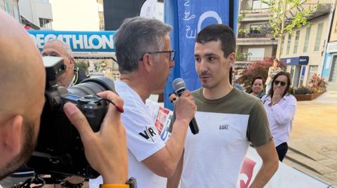 El ciclista vigu�s Samuel Gonz�lez, en una imagen reciente en la Cl�sica �lvaro Pino.
