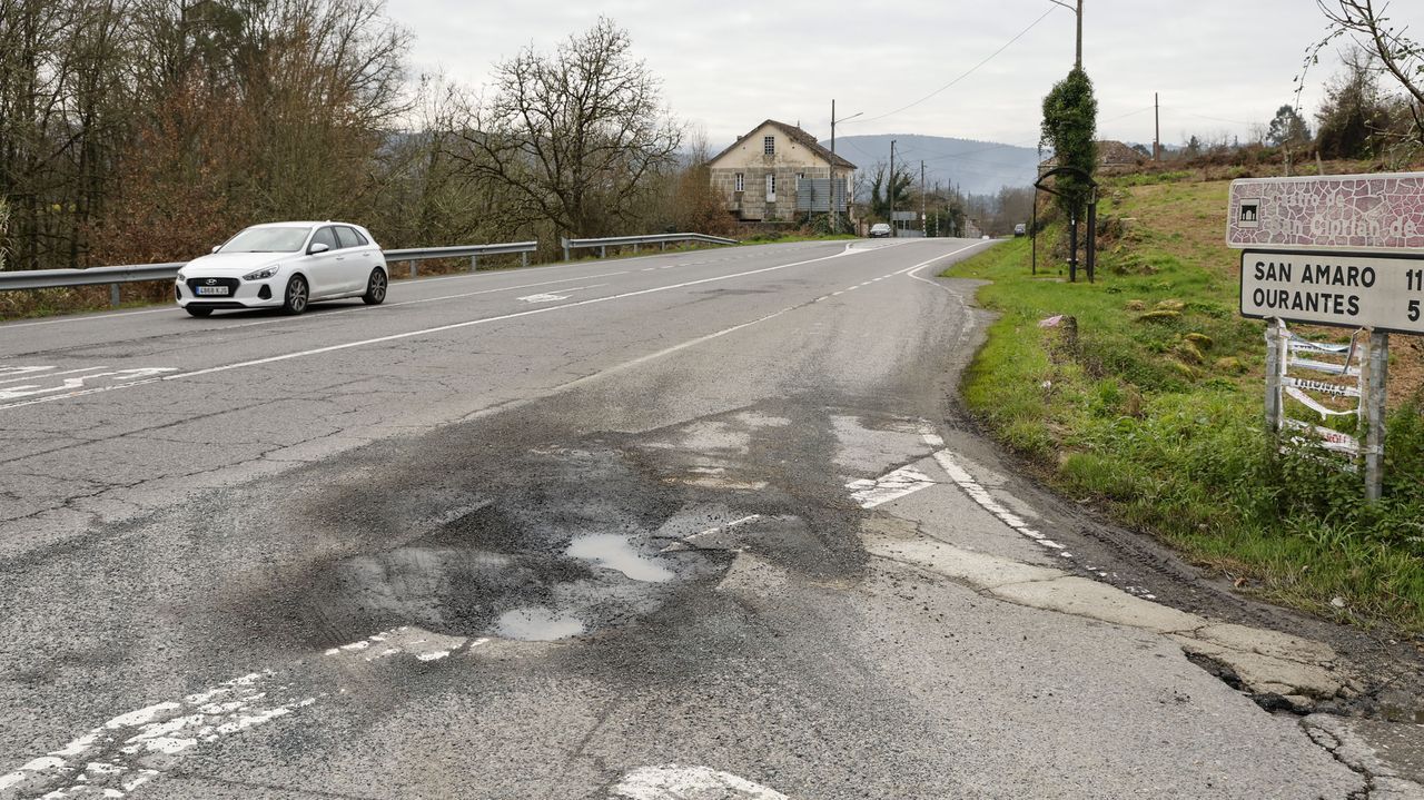 El mal estado de las carreteras estatales en Ourense acelera el deterioro de los vehículos