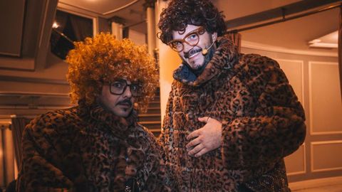 Os humoristas Perdomo e Touri��n