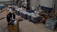 La planeadora estaba en esta nave.