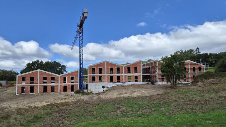 Las obras de la residencia que se est� construyendo en Cerdedo-Cotobade, ubicada en A Chan.