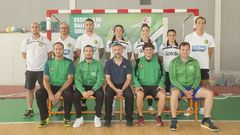 El cuadro t�cnico del club Balonm�n Xiria entra en escena