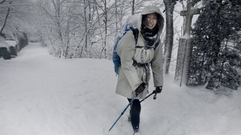 Nieve en O Cebreiro.