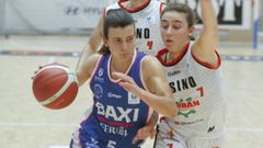 Carmen Grande, en su etapa en Baxi Ferrol, jugando ante el Ensino