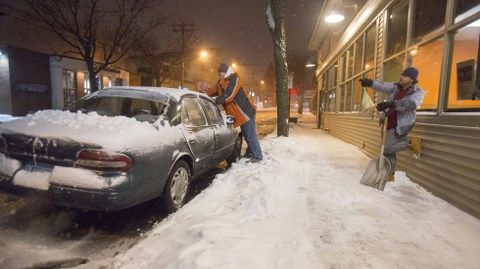 �Es una de las tormentas de nieve mayores en la ciudad de Nueva York�, advirti� el alcalde De Blasio.