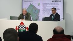 Junta de accionistas celebrada en el estadio de A Malata. 