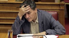 El ministro griego de Economa, Euclides Tsakalotos, en el Parlamento