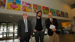 Inauguran un mural de 12 metros en la facultad de Econ�micas