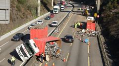Accidente en la A-55