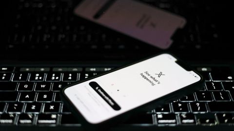 Imaxe do logo de X, unha das redes sociais m�is importantes do mundo