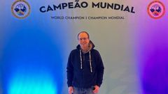 Jos Antonio Garca, en el reciente mundial de Santa Mara da Feira, donde se proclam campen y subcampen en individual y equipos, en la gama de color que cra