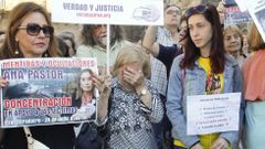 Familiares de v�ctimas del Alvia, en las protestas por tercer aniversario