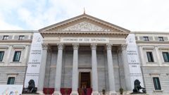 Foto de archivo de la fachada del Congreso.