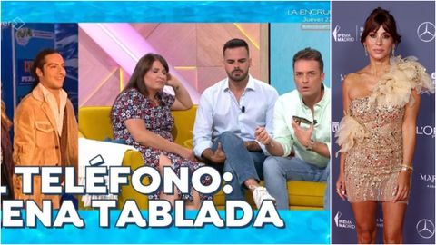 A la izquierda, el momento vivido en el programa. A la derecha, la empresaria de moda en la ltima edicin de la Madrid Fashion Week.