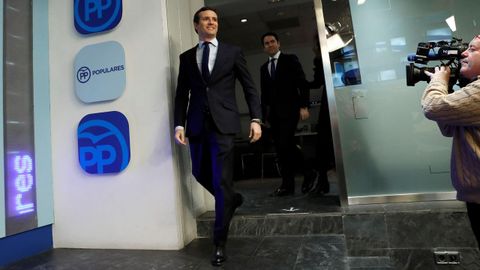 Pablo Casado atribuy� el adelanto electoral a la presi�n que han ejercido el PP y los dem�s partidos de la oposici�n. 